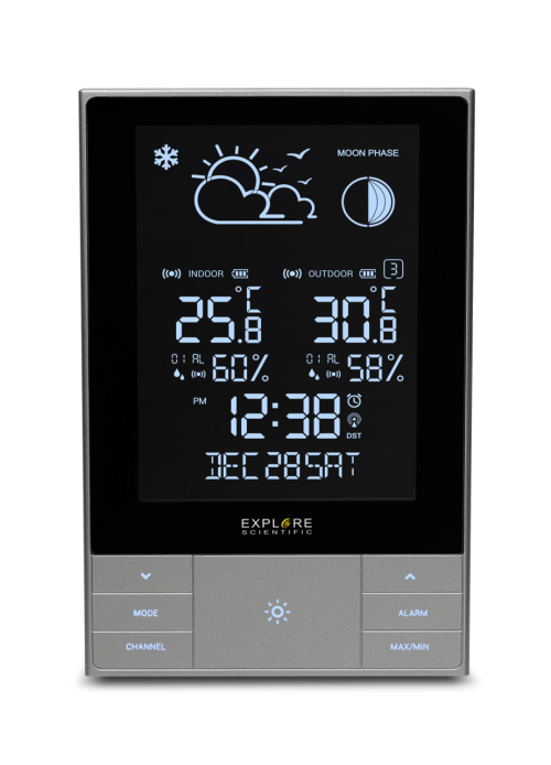 Modern Touch Key Vertical Weather Station - WSH5001