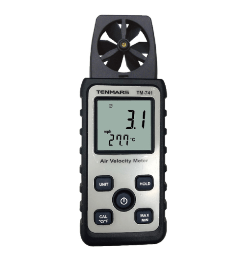 Tenmars TM-741 Velocity and Temperature Pocket Size Anemometer