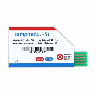 Tempmate S1 V2 Single Use Temperature Logger (Min order of 20 units)