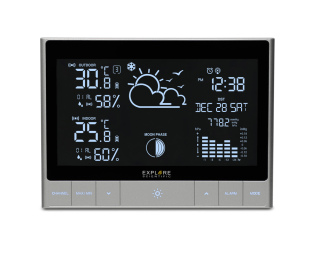Modern Touch Key Horizontal Weather Station - WSH5002
