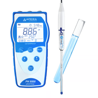 PH8500-MS Portable pH Meter Kit for Test Tubes and Small Liquid Samples