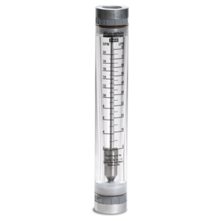 F-410N Standard Variable Area Flow Meter (1 to 10 GPM/4 to 38 LPM) with 1 inch F/NPT Adapter with 316 SS Float Material