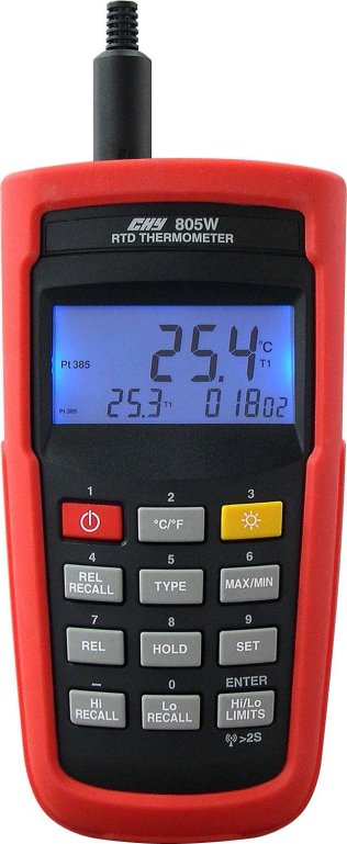CHY805 RTD Thermometer with RTD probe - CHY805-Kit