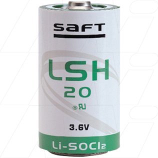 LSH20 Saft High Rate D size Battery Specialised Lithium Battery Cylindrical Cell - Spiral Wound Type - LSH20